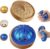 Glitter Dumplings Squishy,2026 New Dumplings Squishy Mystery Box,Bao Bun Squeeze Toys,Holiday & Birthday Gifts（Blue）