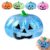 Glitter Halloween Pumpkin Stress Ball for Adults, Soft Slow Rise Glitter Dumpling Squishies Spooky Ghost Decorations, Squeeze Fidget Toy for Party Office Anxiety Relief