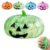 Glitter Halloween Pumpkin Stress Ball for Adults, Soft Slow Rise Glitter Dumpling Squishies Spooky Ghost Decorations, Squeeze Fidget Toy for Party Office Anxiety Relief