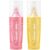 Glitter Highlighters, 2 Pack, Fluorescent Yellow and Pink, Chisel Tip Markers for Notes Journaling and Planners, 3.7 in