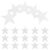 Glitter Paper Star Cutouts 120pcs for Bulletin Board Classroom Decor