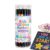 Glitter Pens, Quick-Dry Smooth Double Tip, High-Pigment Highlighters Pens