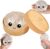 Glitter Squishy Squeeze Toy with Steamer Box, Slow Rising Stress & Anxiety Relief Sensory Fidget Toy for Kids & Adults，White