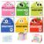Glitter Sticky Notes 608 Pieces Transparent Pull Out Set with Index Tabs