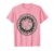 Globe and Stacked Books College Graphic T-Shirt, Men, Pink, 3X-Large