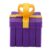 GLOGLOW PLA 3D Fidget Puzzle Box, 2.6in Geometric Model (Purple and
