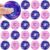 GLOMAXLY 24 Pcs Kpop Theme Fidget Spinners Bulk, Mini Lightning Pattern Sensory Toys for Kids Birthday Party Goodie Bag Stuffers, Classroom Student Rewards and Carnival Small Game Prizes