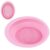 GLO&RAY Pink Silicone Makeup Brush Cleaner Mat & Foldable Scrub Bowl, Make Up Brush Cleaner Pad, Portable Travel Cleaning Tool for All Brushes, Sponges & Powder Puffs