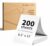Gloryang Thermal Printer Paper 8.5 x 11 Inch US Letter Size, Quick-Dry Fan-Folded Thermal Paper, Advanced Thermal Printing, Compatible with Gloryang&JADENS PD-A4 Portable Printer, 200 Sheets