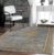 GLORY RUGS Area Rugs Marble 2×7 Gray Gold Carpet Modern Abstract Rug Living Room Dining Bedroom Rug