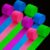 Glow in The Dark Crepe Paper Streamers, 8 Rolls Neon Black Light Decor