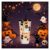 Glow in the Dark Gothic Halloween Tumbler with Lid and Straw for Adults
