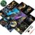 Glow in The Dark Scratch Art for Adults,A5 Rainbow Scratch Painting Craft Kit with 8 Sheets,DIY Foil Engraving & Scratch & Sketch Set,Stress Relief Gift and Creative Home Decor(Marine & Castle Series)