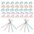 GLSTOY 60pcs Unbreakable Soft Plastic Pencil with Eraser, Flexible Striped Pencil and Students, Seamless Writing, Withstands Daily Bending, for Birthday Party Favors and School