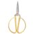GLSTOY Golden Stainless Steel Sewing Scissor for DIY Craft with Rust Resistant Fine Thread Cutter, Dressmaker Shear for Paper Cutting and Handwork