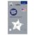 Glue Dots® Adhesive Stars ™, 1/2″, 1-Pack, 36 Stars, Chore Chart Tracking, Scrapbooking, Craft Embellishments, Glue Stick & Tape Alternative, Clear with Silver Glitter