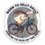 GNAART Born to Dilly Dally Stickers Funny Cycling Silly Goose