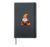 Gnome Pumpkin Spice Latte Autumn Leaves Halloween Hardcover Journal, Black