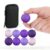 goazzzl Mini Silicone Massage Balls Set of 8 with Carrying Case, Purple