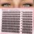 Goddvenus Natural Lash Clusters Wispy Russian D Curl Fluffy Cluster Eyelash Extensions 10-16mm Individual Lashes Clump-Free False Eyelashes for DIY Lash Extensions, Old-Money Elegance Look