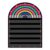 Godery Black 7 Pocket Chart (Black Rainbow)
