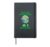 Go Electric Car World Earth Day ECO planet and tree Hardcover Journal, Black
