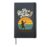 Go Fly a Kite Retro Sunset Child Flying Kite Scene Art Hardcover Journal, Black