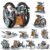 GOGIHCCH STEM Toys for Ages 8-13, Solar Powered Kits Toys Robotics for Kids Ages 8-12, Educational Building Science Experiment Kit, Boys Gifts for Kids 8 9 10 11 12 13 Years Learning Projects (Gray)