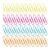 Gogogmee 120pcs Colorful Macaron Paper Clips for Office and Study Elliptical Metal and Plastic Clips Resistant to Deformation Multi-Functional Bookmark Random Color