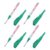 Gogogmee 4pcs Green Paint Marker Pen for Wood and Metal with Oil Ink and Rapidly Dried Marks, Plastic Refillable Structure with Long Nib, for Outdoor Spaces and Carpentry Labeling
