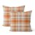 Gohdiwh Fall Pillow Covers 18×18 Set of 2 Autumn Burnt Orange Grey Buffalo Plaid Throw Pillows Thanksgiving Decorative Pillow Cases Checkered Outdoor Decor Linen Farmhouse Cushion Case for Couch