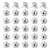 Goktvai 30pcs Cute Star Push Pins, Decorative Thumbtacks (Silver)