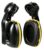 GOL-SIV Hard Hat Ear Muffs Attachment, 32dB NRR Noise Reduction Cap-Mounted Safety Ear Protection for Construction, Industrial Heavy Duty Helmet Earmuffs for Gun Range, Mowing – Black/Yellow