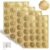 Gold Embossed Heart Seal Stickers, 320 Pack Self-Adhesive for Envelope(Gold)