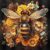 Golden Bloom 11CT Stamped Cross Stitch Kit for Adults – 17.72×17.72 Inch