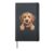Goldendoodle Funny Peeking Golden Doodle Dog Lover Hardcover Journal, Black