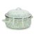 Golden Rabbit Enamelware Dutch Oven, 4 quart, Jardin Swirl