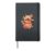 Golden Retriever Fall Dog Autumn Leaves Thanksgiving Hardcover Journal, Black