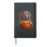 Golden Retriever Halloween Dog Jack O Lantern Face Pumpkin Hardcover Journal, Black