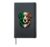 Golden Retriever Irish Colors Flag Cute Dog St Patricks Day Hardcover Journal, Black