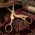 Golden Small Embroidery Scissors 3.74-Inch Stainless Steel