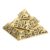 Golden Statue Resin Spinner for Fidget Pyramid Desk and Shelf Decor
