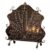 Gold Fire Screens for Fireplaces Blocker/Wood Stove