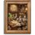 Gold Framed Explorer Dogs Wall Art, Whimsical Animal Study Library Print