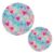 Gold Stars Pink Blue Glitter Trivet Mat 2PCS Round Woven Potholders Kitchen Table Countertop Protector Hot Pads Farmho