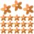 Gold Tone Five-Petal Clothing Sequins for DIY Crafts and Bags