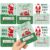 Golfing Santa Christmas Cash Holder – Funny Money Cards – Set of 6