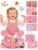 GONINO Toddler Busy Book Montessori Toy, Unicorn Felt Busy Board for Girls