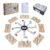 Gonoelec Double 12 Mexican Train Dominoes Set for Adults with 8PCS Wooden Holders, 9 Train Markers, 91 Color Dot Tile Dominos in Tin Box & Hub – Classic Family Board Game Set Party Toy Gift for Kids