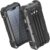 GOODaaa Solar Power Bank 24000mAh, Portable Charger with 4 Built-in Cables, 15W Fast Charging 5 Outputs 2 Inputs Battery Pack, Thermometer & SOS Flashlight for iPhone 17/16, Samsung, All Cell Phones